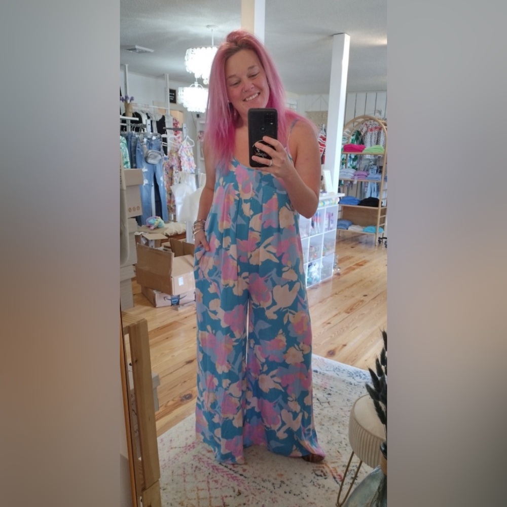 Cozy Co Floral Jumpsuit